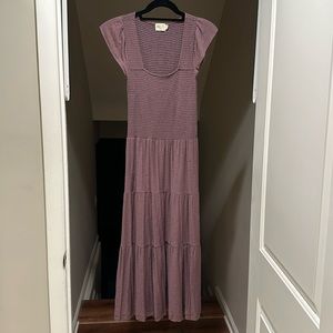 NATION LTD tiered midi Dress